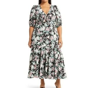 green emerald velvet dress Rose Lace Eyelet Detail Short Sleeve Midi Dress – SSYS